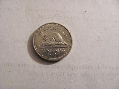 CY - 5 centi cents 1994 Canada foto