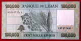 Liban 100000 100.000 Livres 2023 UNC necirculata **