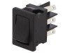 Comutator Rocker DPDT ON-ON 10A 125V Negru pentru Lipit