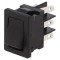 Comutator Rocker DPDT ON-ON 10A 125V Negru pentru Lipit