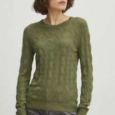 Medicine pulover femei, culoarea verde, light