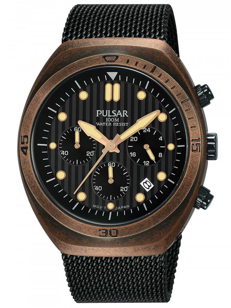 Ceas Pulsar PT3984X2 One Shot Chrono + Replacement Strap 42mm 10ATM |  Okazii.ro