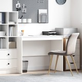 vidaXL Birou de scris Alb Placă de particule 100 x 50 x 76 cm Depozitare