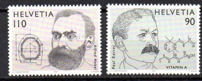 ELVETIA 1997, Aniversari, Premiul Nobel, serie neuzata, MNH foto
