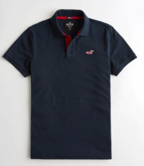 Tricou Hollister Polo stretch mas M si L-navy-Reducere finala!! foto