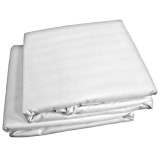 Lenjerie de pat Microfibra satin, 1 persoana, poliester 100%, 3 piese, alb