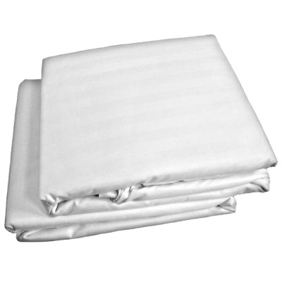 Lenjerie de pat Microfibra satin, 1 persoana, poliester 100%, 3 piese, alb foto