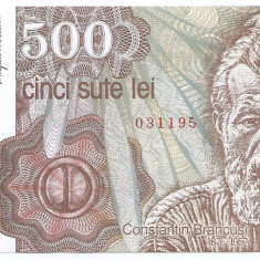 Romania 500 lei 1991 Aprilie - Constantin Brancusi, 031195, P-98b - UNC !!!