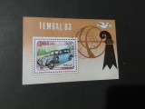 Coliță Laos 1983 - Expoziția Tembal Basel, Mașină de Epocă, Automobil Veteran, Stema Basel, Ștampilată -A333