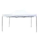 Cort pavilion pliabil 3x4.5m alb impermeabil, inaltime reglabila, cadru metalic Breckner Germany