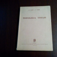 TEHNOLOGIA STICLEI - I. A. Gastev, S. V. Rodin - Editura Tehnica, 1949, 280 p.