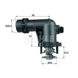 Corp termostat Mahle BMW Seria 3 E46, 1998-2006, motor 1.6, 1.9 benzina, Z3 E36/E37/E38, 1995-2003, motor 1.9, benzina, temp. deschidere [grade Celsi