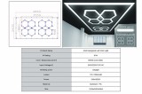 Sistem de Iluminare Plafon Hexagon / HoneyComb 3.56 x 1.86 m Performance AutoTuning