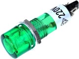Bec martor 230Vac 10mm verde fluorescent