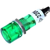 Bec martor 230Vac 10mm verde fluorescent