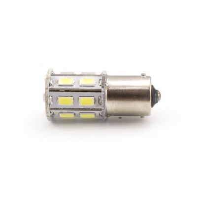 Led bec BA15S 6F+14Lx5730 alb rece 12V foto