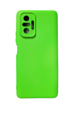 Husa silicon compatibila cu Xiaomi Redmi Note 10 Pro 4G Verde Neon foto