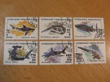 Seria Completa 6 Timbre Madagascar 1993 - Rechini, Rechin Balena, Rechin Ciocan -A94