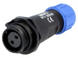 Conector circular mamă 2 pini IP68, 13A, 250V - WEIPU SP1311C/S2I-N