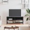 Gossi dulap tv, negru, 100x35x45 cm, lemn prelucrat