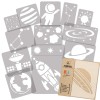 KIDS Șablon de plastic reutilizabile (14 buc) // SPAȚIU - UNIVERS