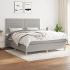 VidaXL Pat continental, gri deschis, 180x200 cm, material textil 3142433