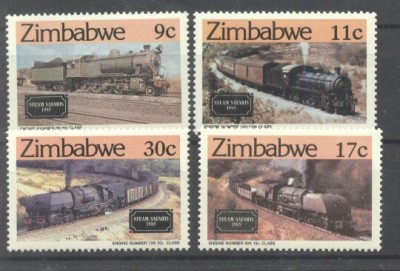 Zimbabwe 1985 Train, MNH AJ.069 foto