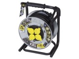 Prelungitor alimentare KEL 3x2,5mm2 4 prize 25m 16A negru