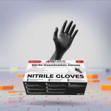 Manusi Nitril Negre IRIS, Fara Pudra, XL (Extra Large), Medicale, Examinare, Protectie, 100 Bucati
