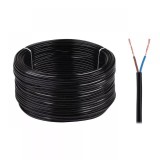 Cablu Electric OMY 2x0.75mm&sup2; 300V Negru Cabletech - Metru Liniar