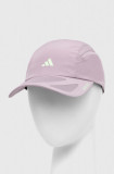 Cumpara ieftin Adidas Performance șapcă culoarea violet, cu imprimeu IR7830