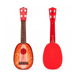 Cumpara ieftin Chitara ukulele pentru copii cu 4 corzi Ecotoys MJ030 - Capsuna