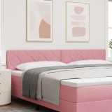Cumpara ieftin Tăblie LED cu lumini cu bandă LED Geometric Roz 200 cm Catifea