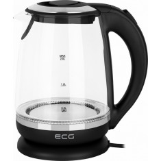 Cana electrica fierbator din sticla ECG RK 2080 Glass, 2 L, 2200 W, lumina