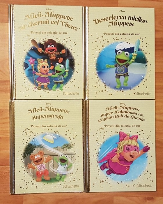 Set 4 carti din seria Muppets Povesti din colectia de aur Disney