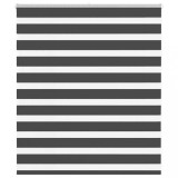 vidaXL Jaluzea tip zebra neagră lățime țesătură 115,9 cm poliester