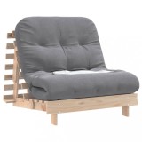 Cumpara ieftin Canapea futon cu saltea, 90x206x11 cm, lemn masiv de pin