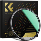 Filtru CPL de 95 mm 0.1% Ultra-low Reflection With 28 Multi-Layer Coatings Ultra-Slim HD Circular Polarizer KF01.2483, K&amp;F Concept