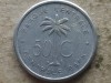 CONGO BELGIAN-RUANDA URUNDI-50 CENTIMES 1955, Africa, Aluminiu
