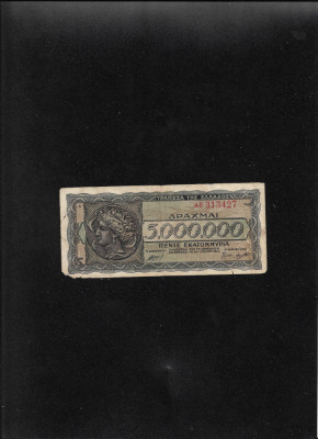 Grecia 5000000 5.000.000 drahme drachmai 1944 seria313427 uzata foto
