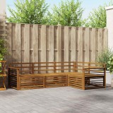 vidaXL Set de canapele de exterior 4 pcs natural Lemn Solid de Acacia 3373389