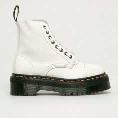 Dr. Martens cizme de piele Sinclair 26261100-WHITE