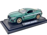 Machetă metalică BMW M8 Competition verde scara 1:32 cu lumini sunete uși deschizabile și mecanism pull back
