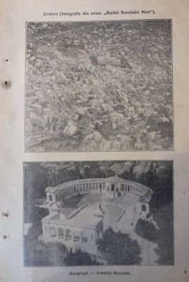 1927, Imagini Craiova aeriana &amp;amp; Arenele Romane Bucuresti &amp;rdquo;Raidul Romaniei Mari&amp;rdquo; foto