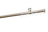 Sina perdea tavan U, metal, bej, 150 cm, accesorii incluse