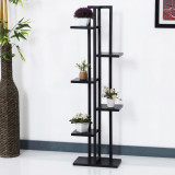 Suport pentru plante Tohmajarvi 120x34x21 cm negru [en.casa] HausGarden Leisure