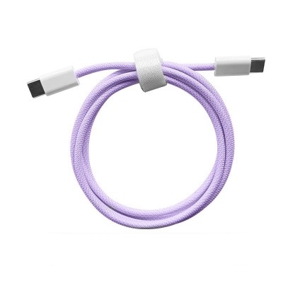 Cablu de Date Universal, Flippy, Incarcare Rapida, Type-C to Type-C Compatibil cu Telefon sau Tableta, Cablu de Incarcare Impletit din Nailon, 1 m, Mo foto