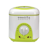 Mini friteuza electrica Sapir, 950 W, 1 l, Alb/Verde