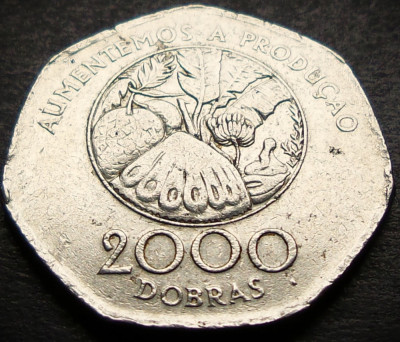 Moneda exotica 2000 DOBRAS - SAO TOME &amp;amp; PRINCIPE, anul 1997 * cod 3390 foto