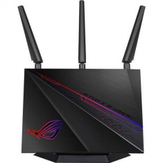Router Wireless Gaming ASUS ROG Rapture GT-AC5300 4x LAN 3 Antene Externe Iluminare Aura Black foto